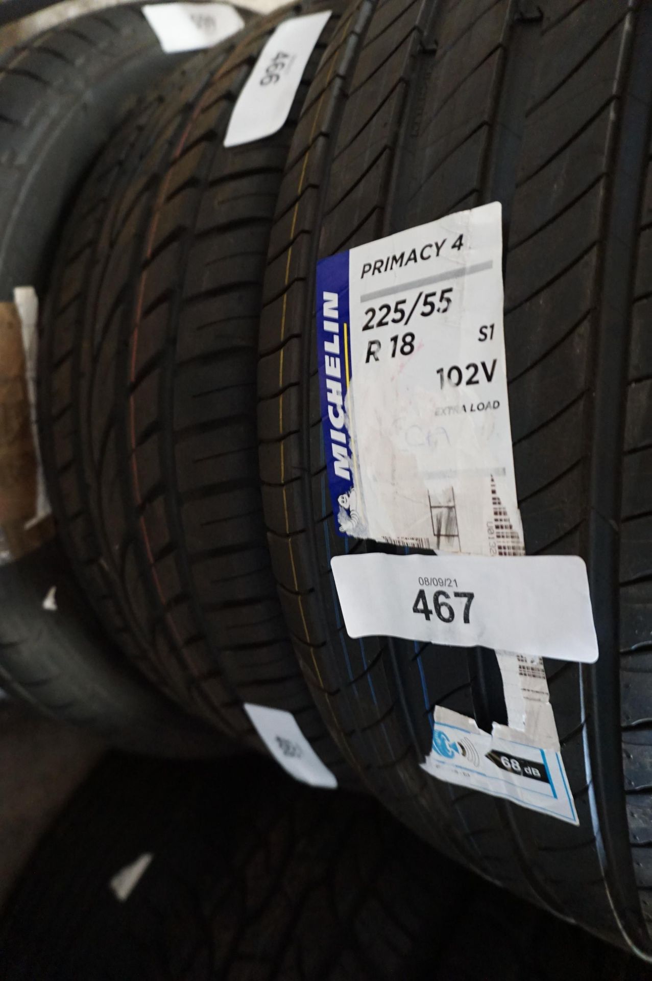 1 x Michelin Primacy 4 tyre, 225/55 R18 - New (GS11end)