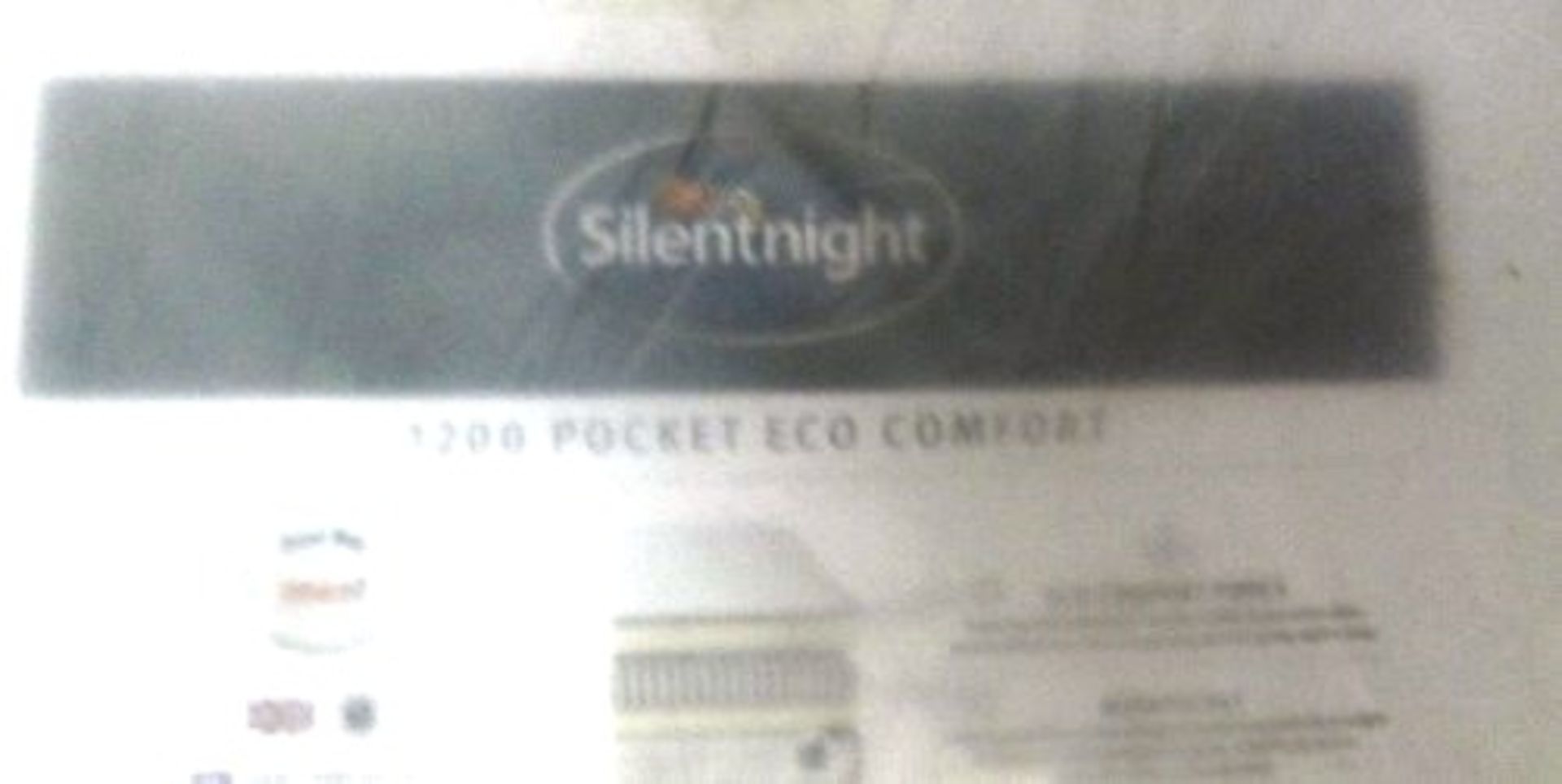 1 x Silentnight Pocket 1200 Eco Comfort double size mattress - New but slightly dirty due to