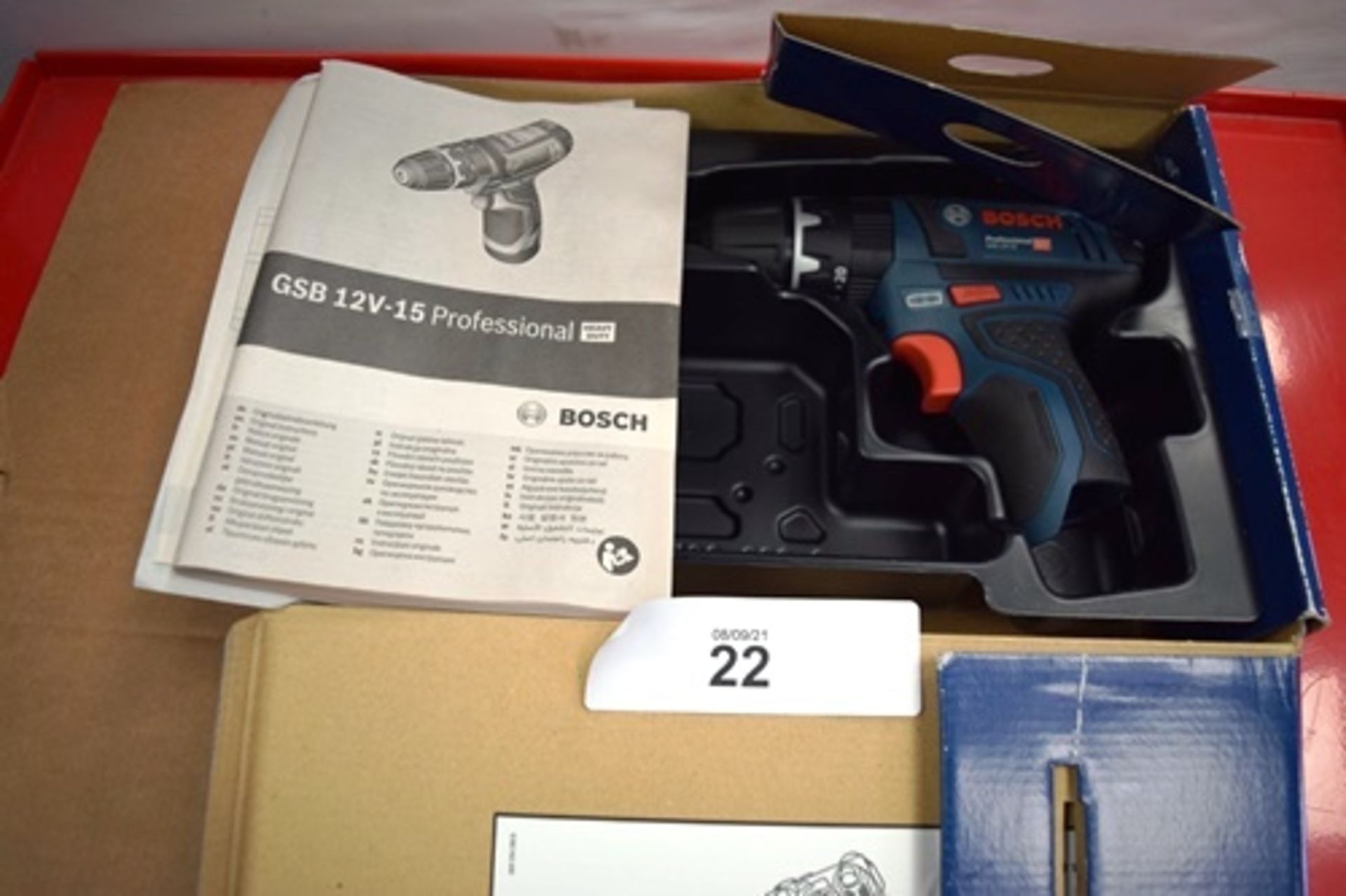1 x Bosch 12V cordless impact drill/driver, model GSB 12V-15, body only, 1 x Bosch angle grinder, - Image 3 of 4
