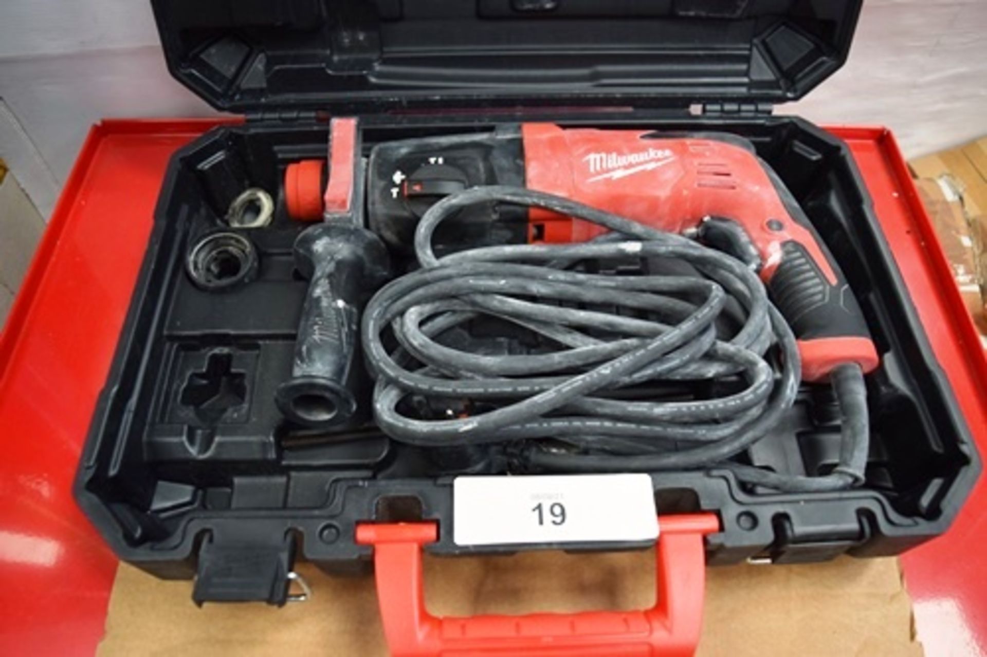 1 x Milwaukee rotary hammer, model PH27X, 240V, in original case, together with 2 x Milwaukee