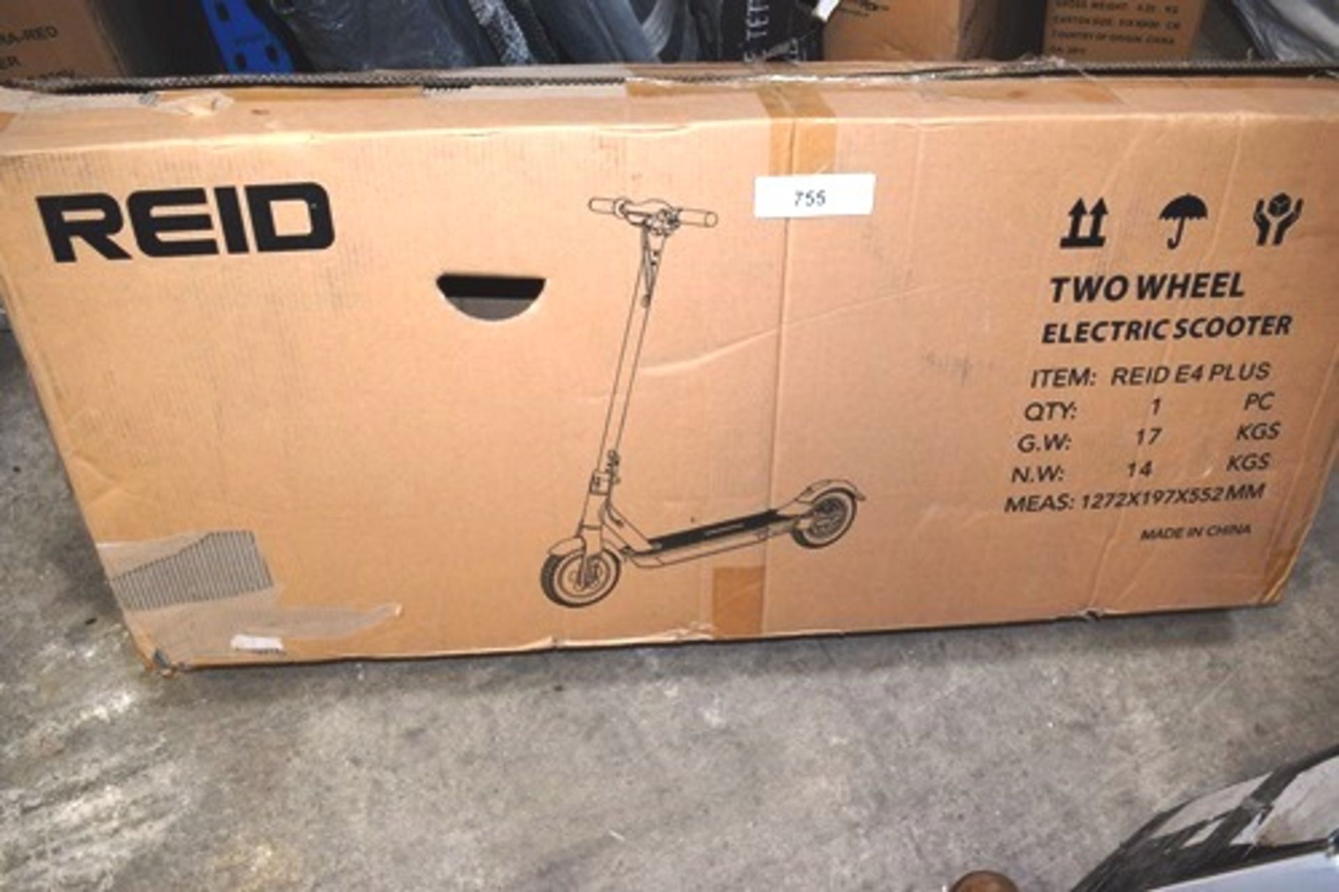 1 x Reid two-wheel electric scooter, model Reid E4 Plus - New in box (GS16)