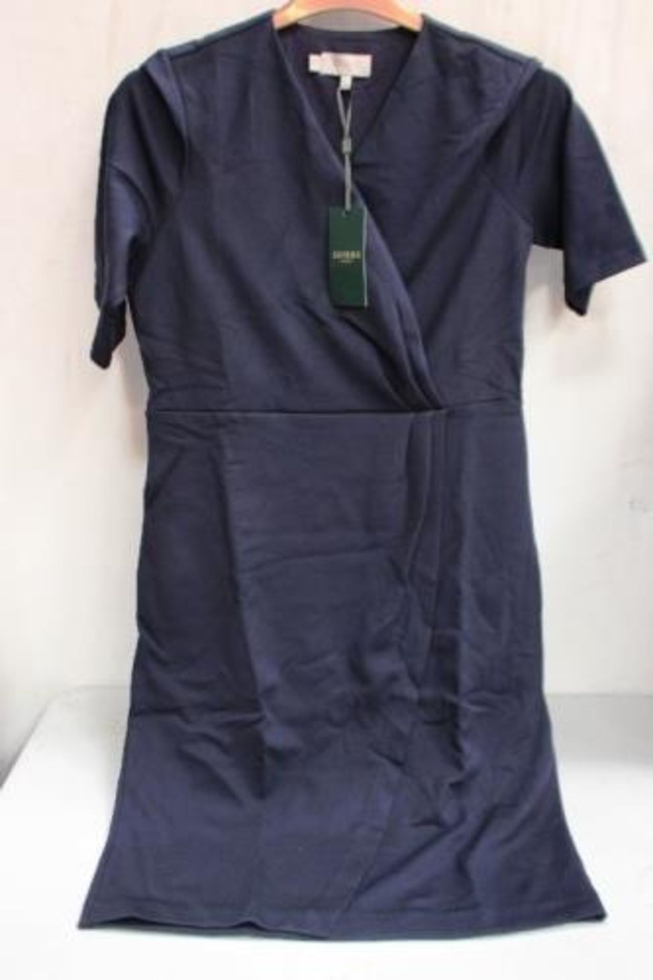1 x Hobbs navy Ponte Olive dress, UK size 14 - New with tags (EB4)
