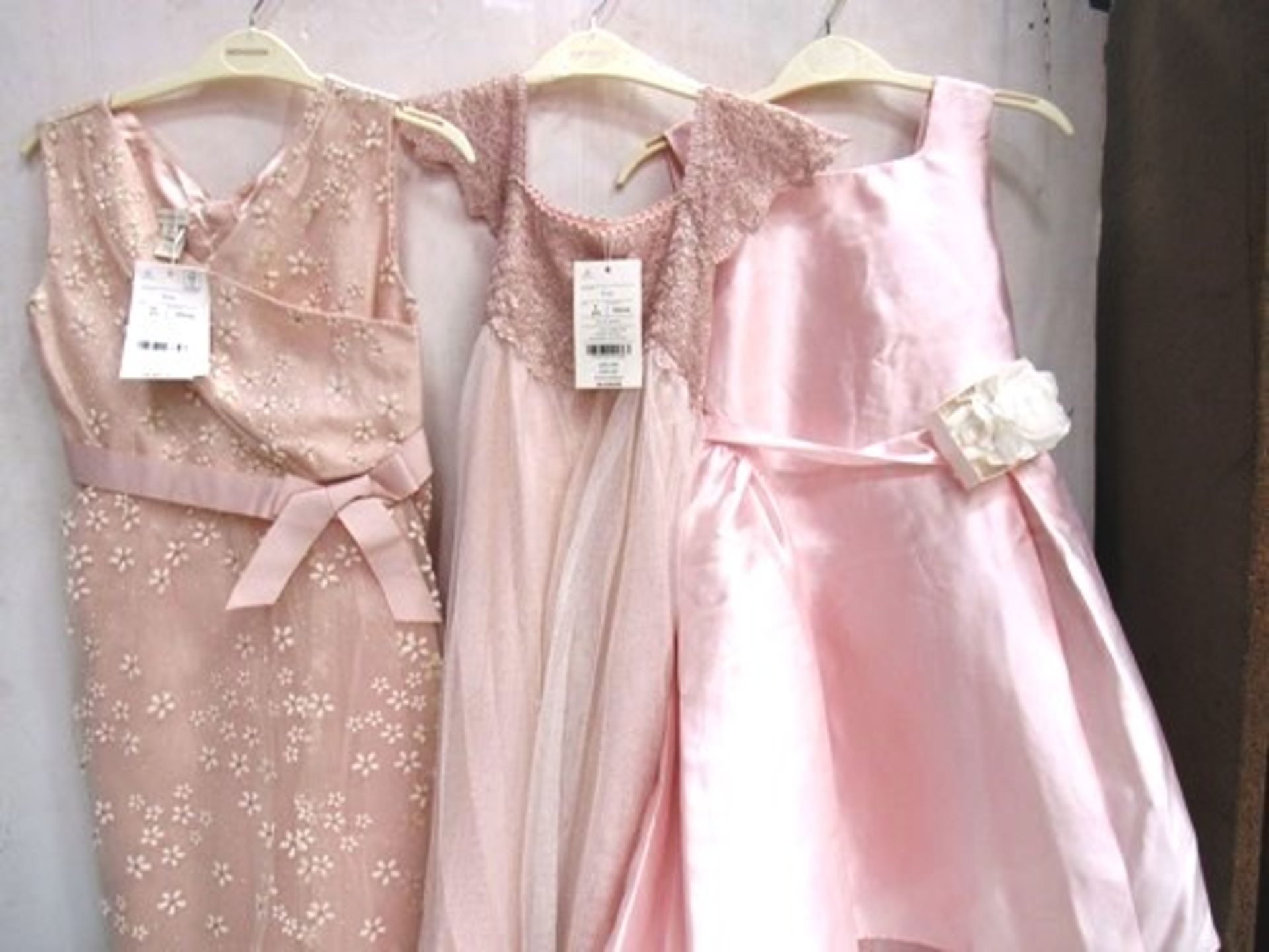 3 x Monsoon girls party perfect frocks, sizes 6yrs, 7yrs and 10yrs, combined RRP £150.00 - New