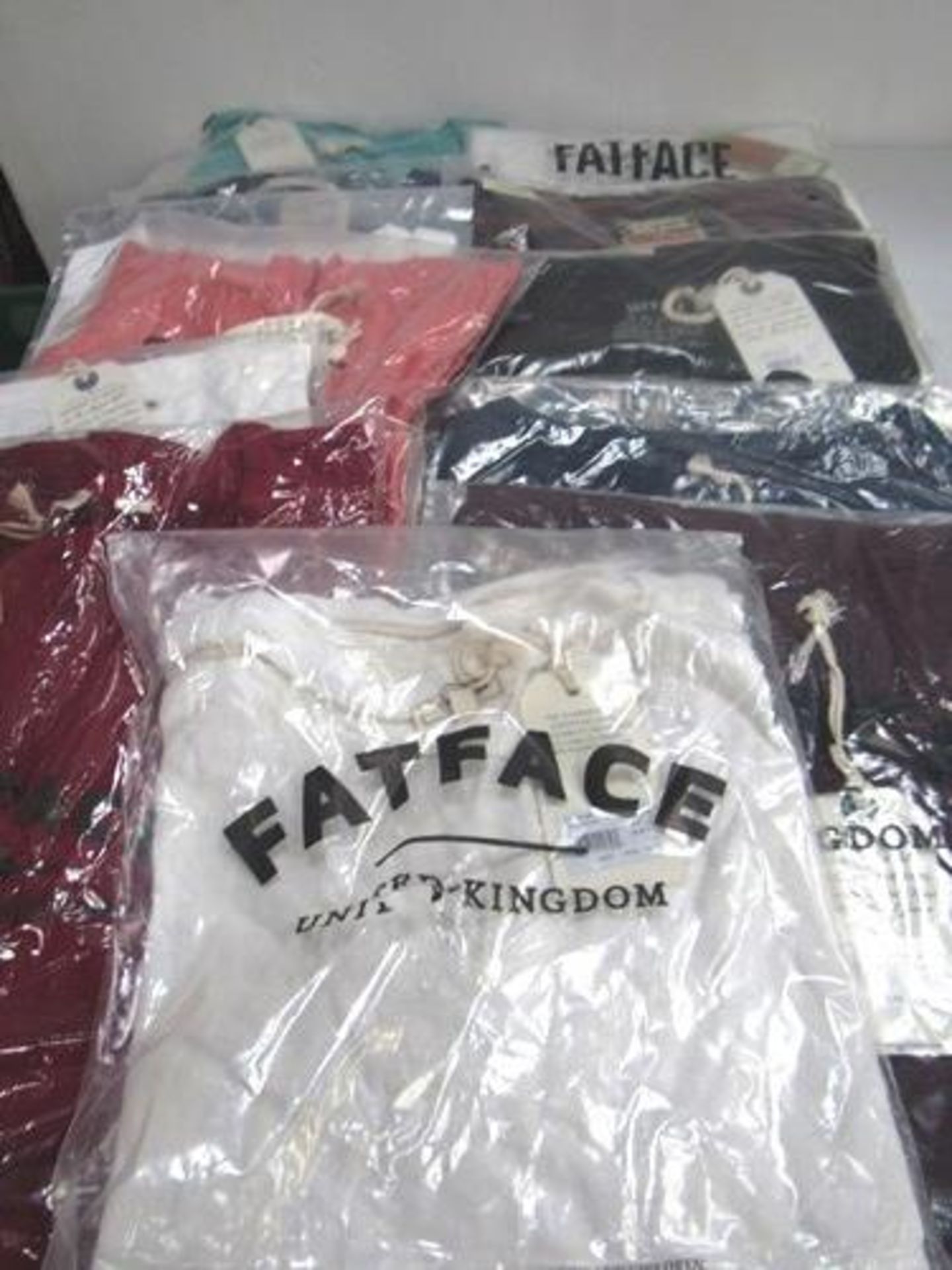 12 x Fat Face adult t-shirts in a good selection of sizes - Sealed new in pack (1B)