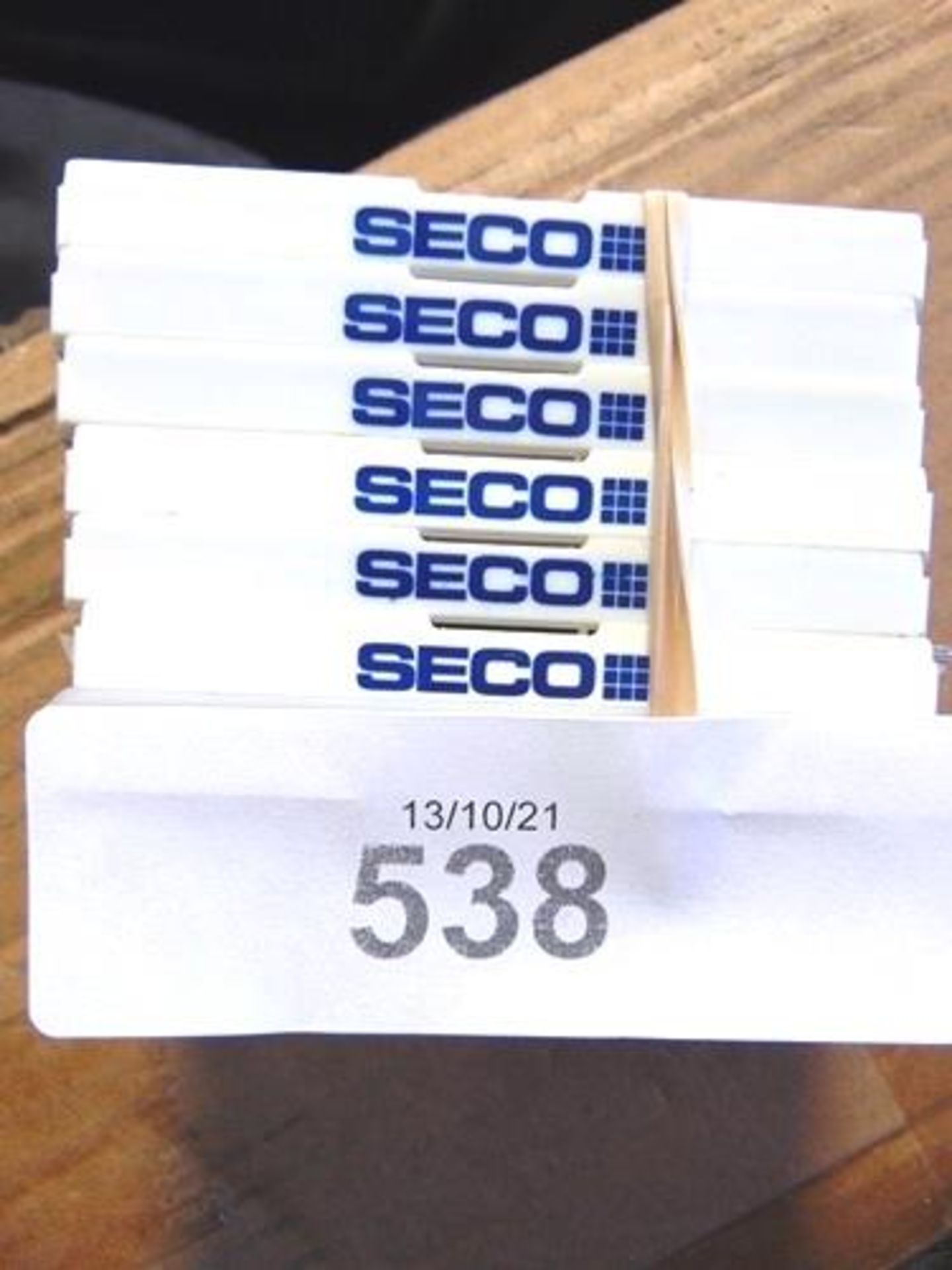 A selection of Seco metal lathe inserts including 30 x TCMT16T302-F1.TP3500, 10 x SEMX1204AFTN-