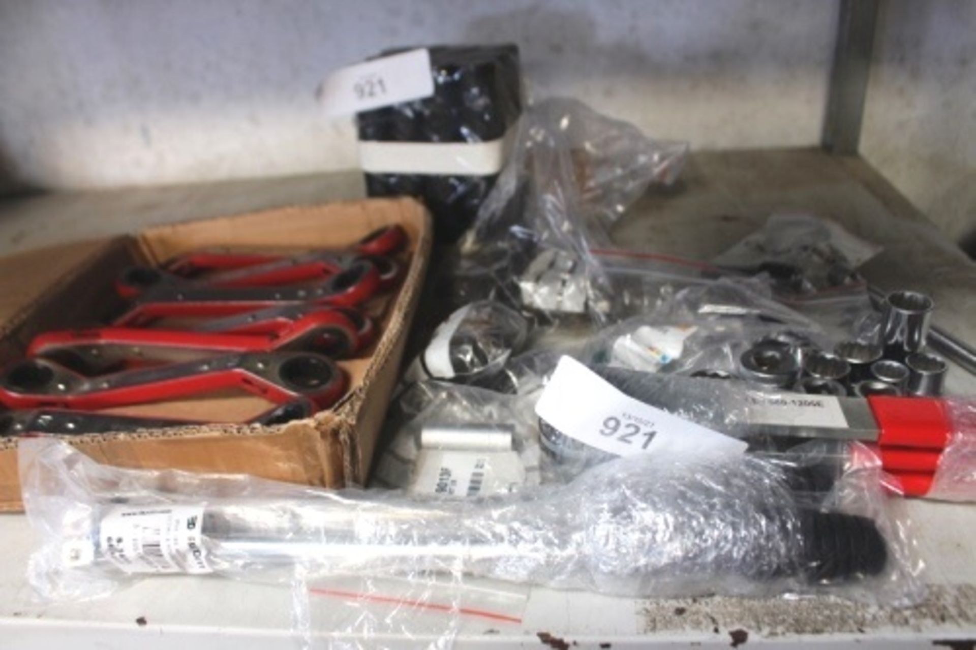 Assorted metric 1/2" sockets and spanner