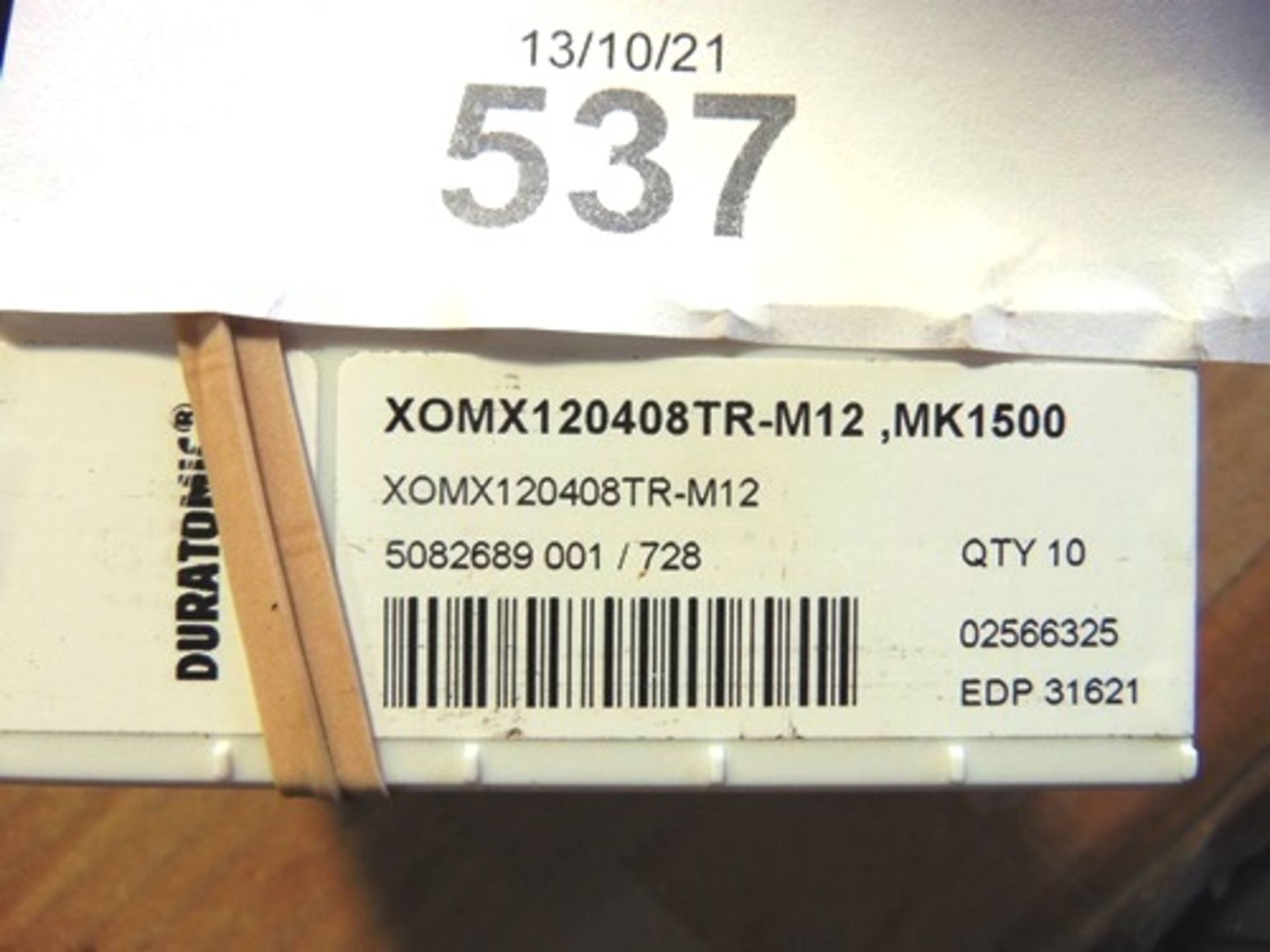 7 x packs of 10 Seco metal lathe inserts XOMX120408TR-M12.NK1500 - Grade B (SW1B)