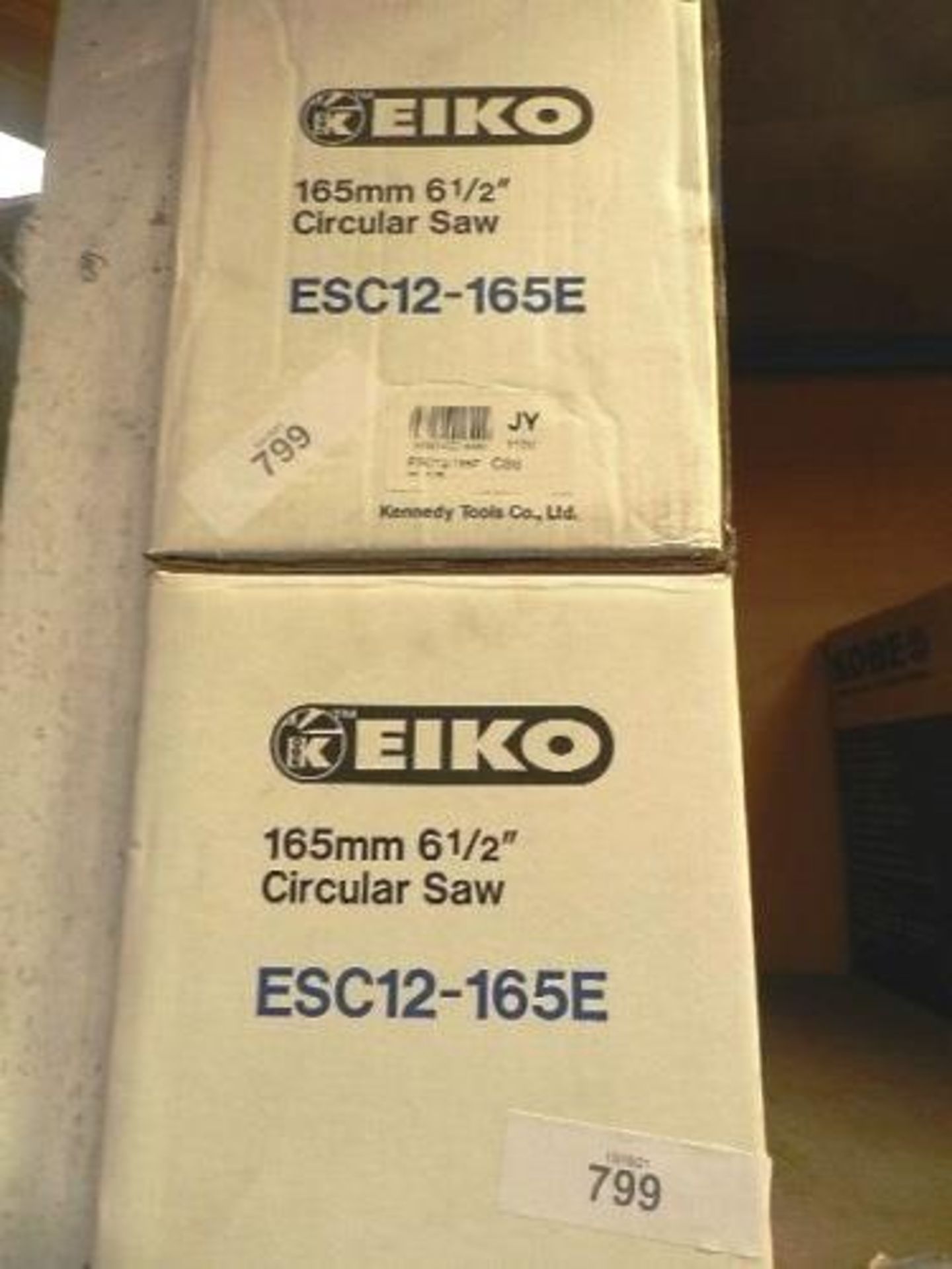 4 x EIKO 165mm circular saws, Model ESC12-165E, 110V - (grade B) (ES17) - Image 2 of 2