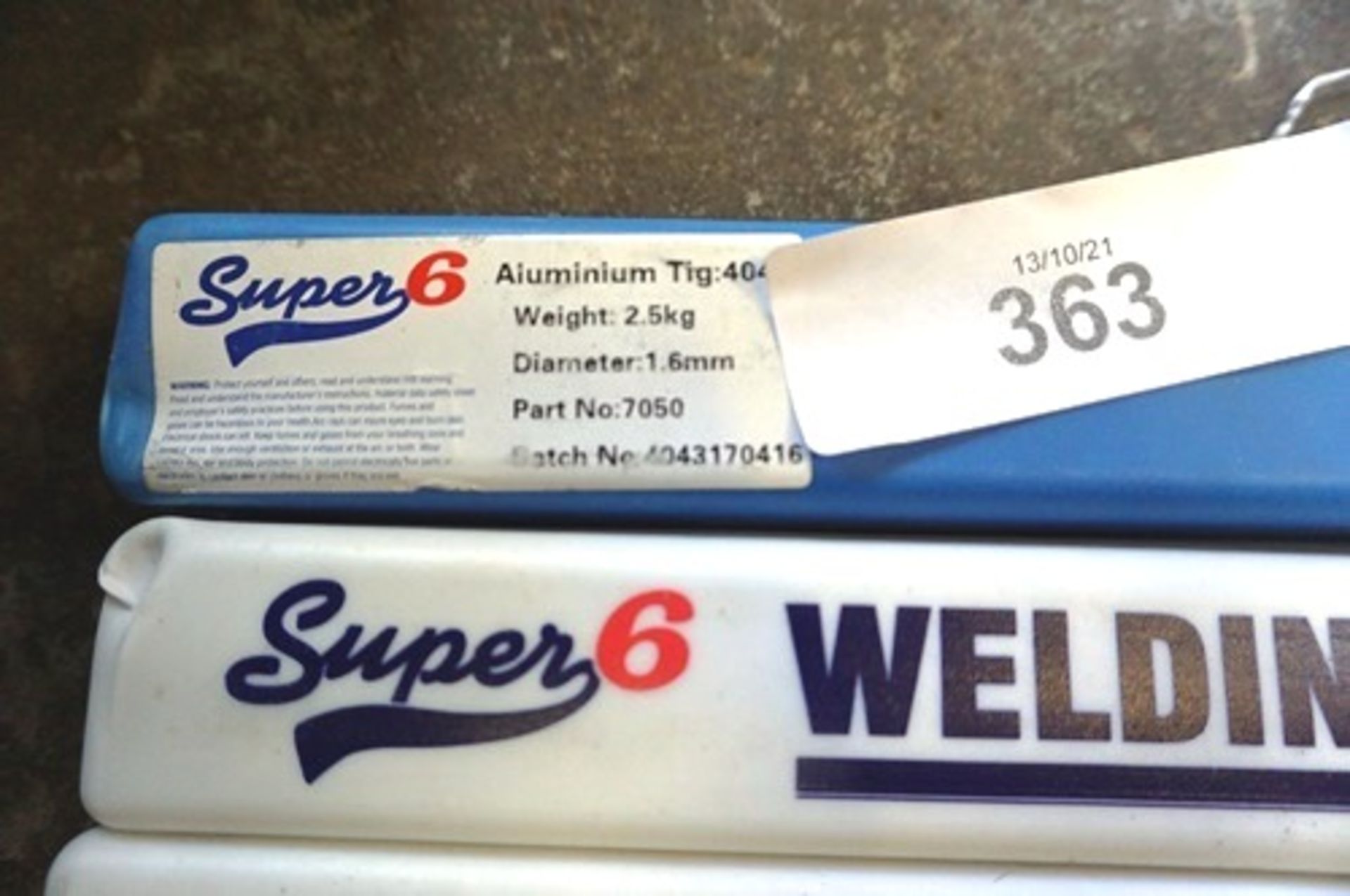 4 x packs of Super 6 comprising 3 x aluminium Tig 4043 1.6mm and 1 x stainless steel tig welding - Image 3 of 3