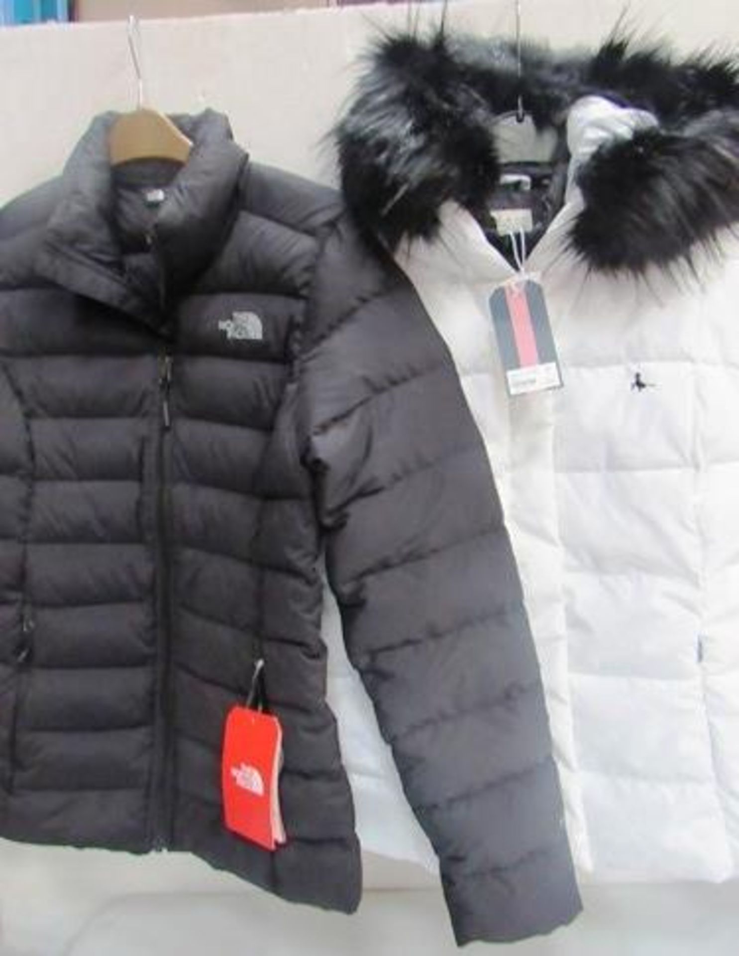 1 x Jack Wills hooded gillet, size 12 and 1 x The North Face stretch down jacket, size 12 - New with