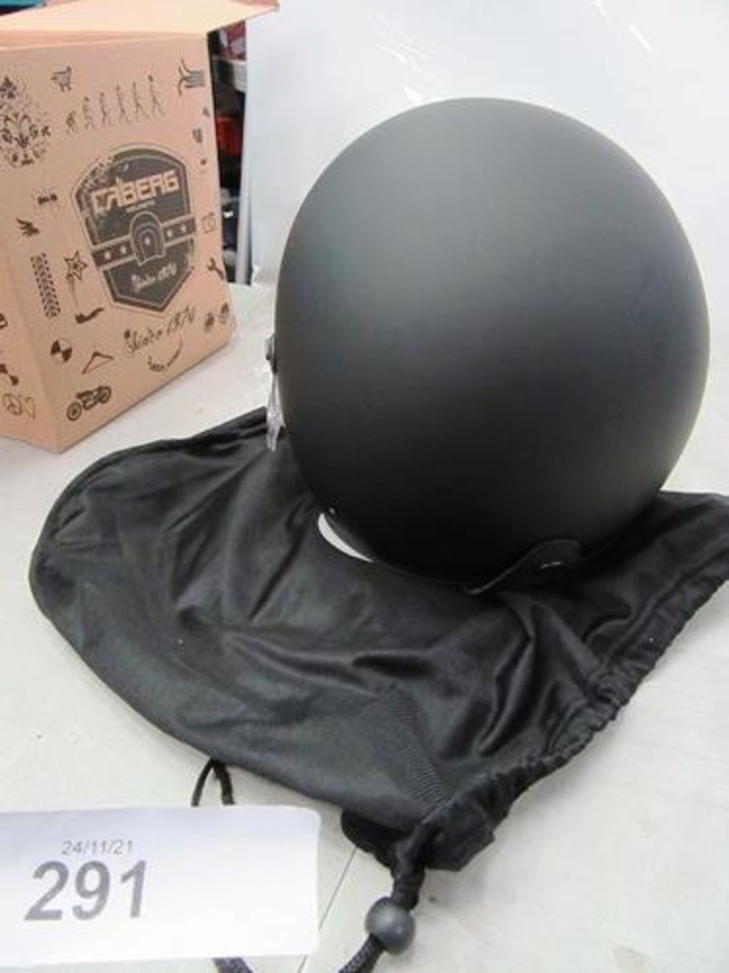 1 x Caberg Jet Free Ride matte black motorcycle helmet, size medium - New in box (GS14end) - Image 2 of 2