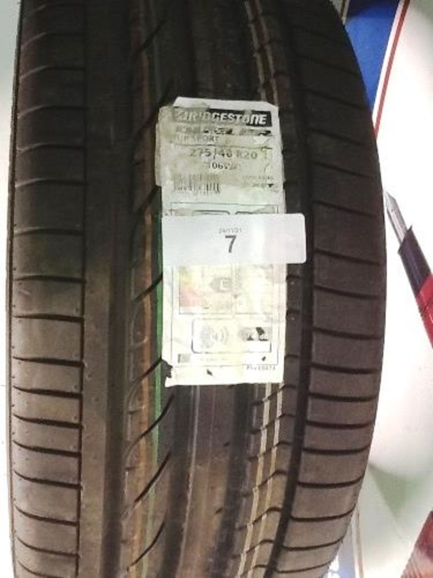 1 x Bridgestone Dueller H/P Sport tyre, size 275/40 R20 106W XL for BMW X5-X6 - New with labels (