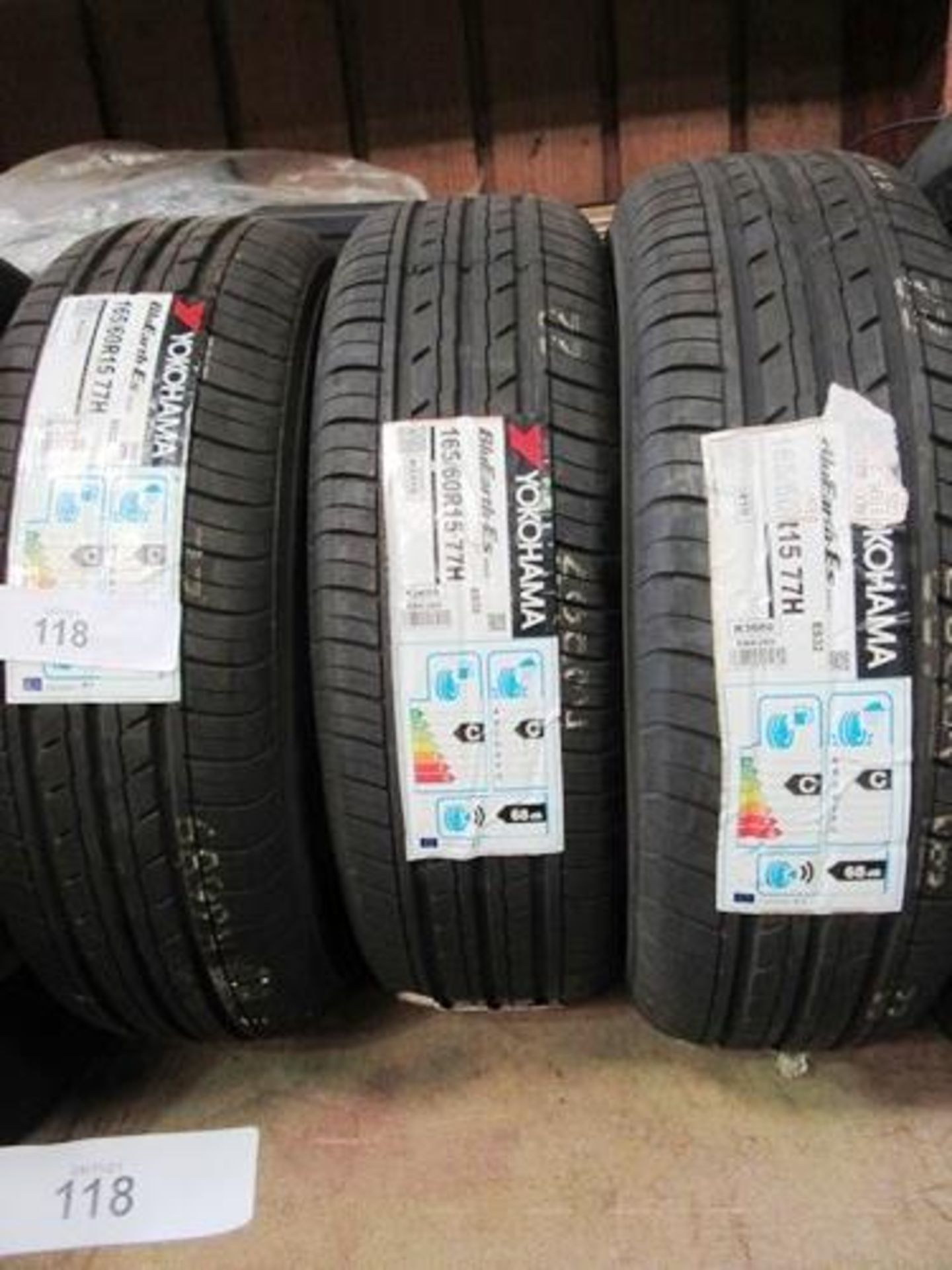 3 x Yokohama BluEarth ES32 tyres, size 165/60R15 77H - New with labels (GS7)