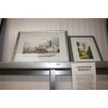 Two framed limited edition prints of Lincoln Cathe