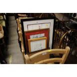 A small quantity of picture frames etc