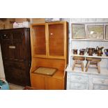 A teak side cabinet