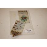 A silk work bookmark "A Birthday Wish" AF