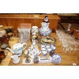 A quantity of various decorative china and glasswa