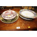 A small quantity of various collectors plates toge