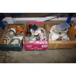 Three boxes of sundry items