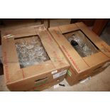 Two boxes of miscellaneous glassware