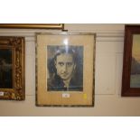 A signed photograph of Basil Rathbone