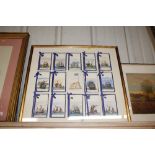 A collection of cards depicting sailing ships fram