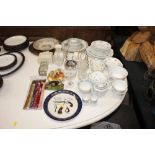 A quantity of Adelaide teaware, Babycham glasses,