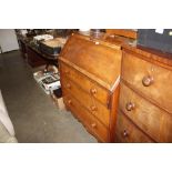 A 19th Century bureau fitted three graduating draw