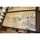 Yoshu Chikanobu an Oban triptych study of figures