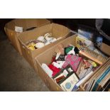 Three boxes of various sundry items