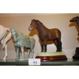 A Border Fine Arts horse breeds Exmoor stallion an