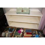 A white painted book shelf