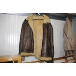 A sheep skin flying jacket