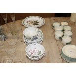 A quantity of Portmeirion dishes and bowls