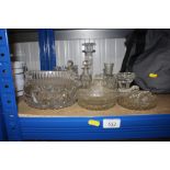 A quantity of various glassware