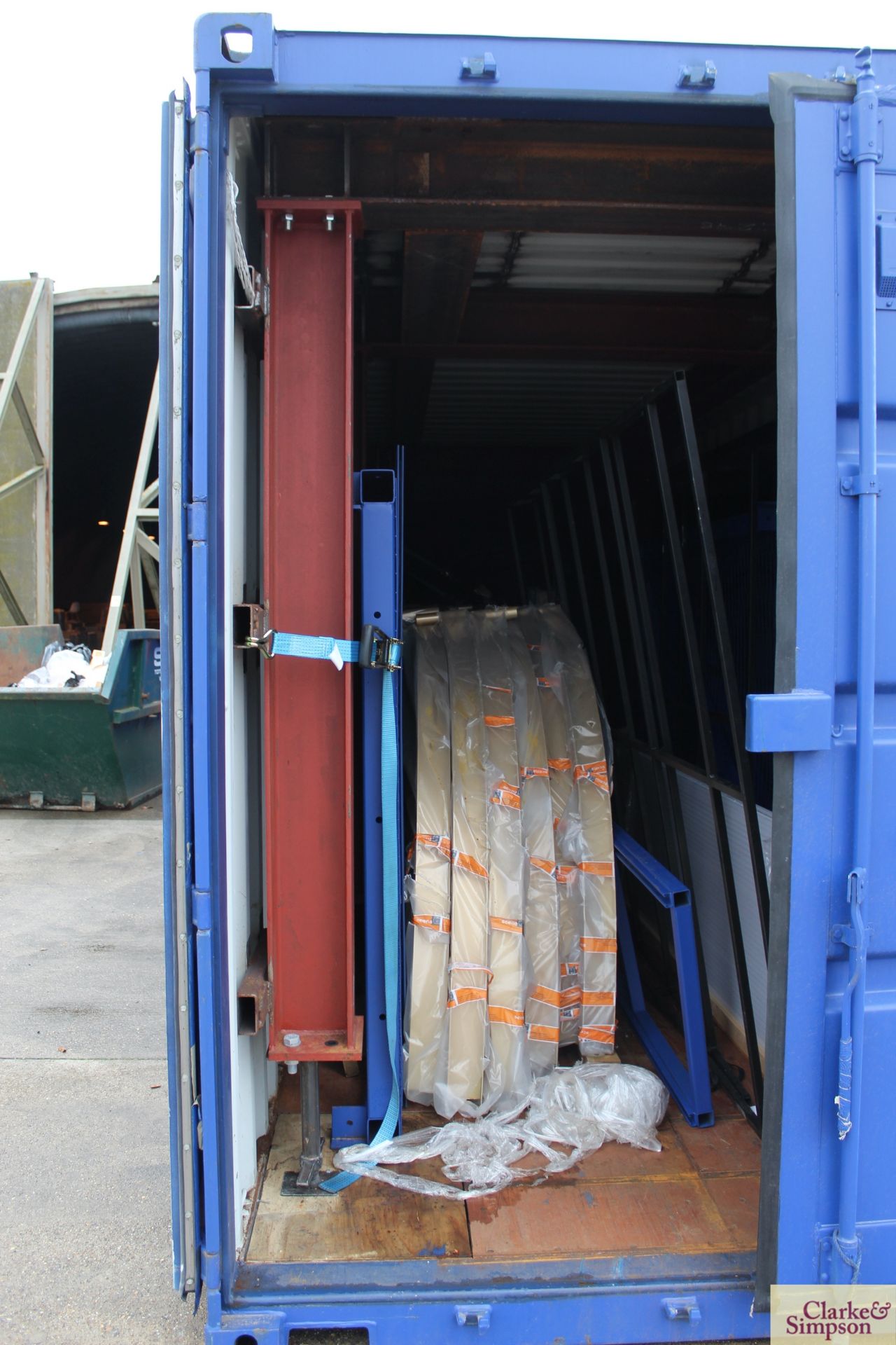40ft x 9ft6in high shipping container. 2019. Heavily reinforced to interior to include plates - Image 11 of 16