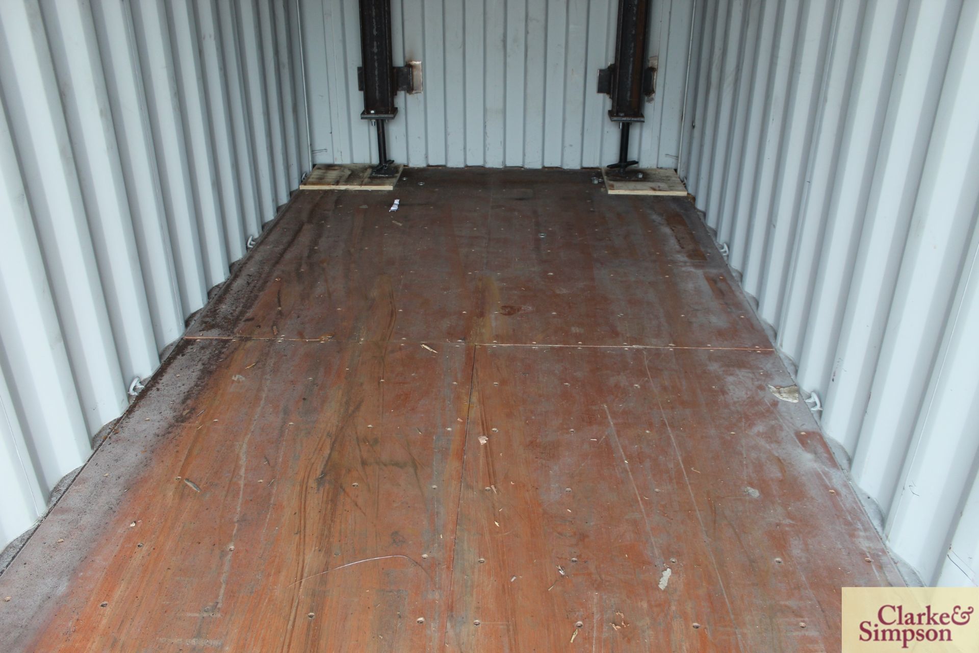 20ft x 9ft6in high shipping container. 2019. Partially reinforced to interior to include plates - Image 17 of 19