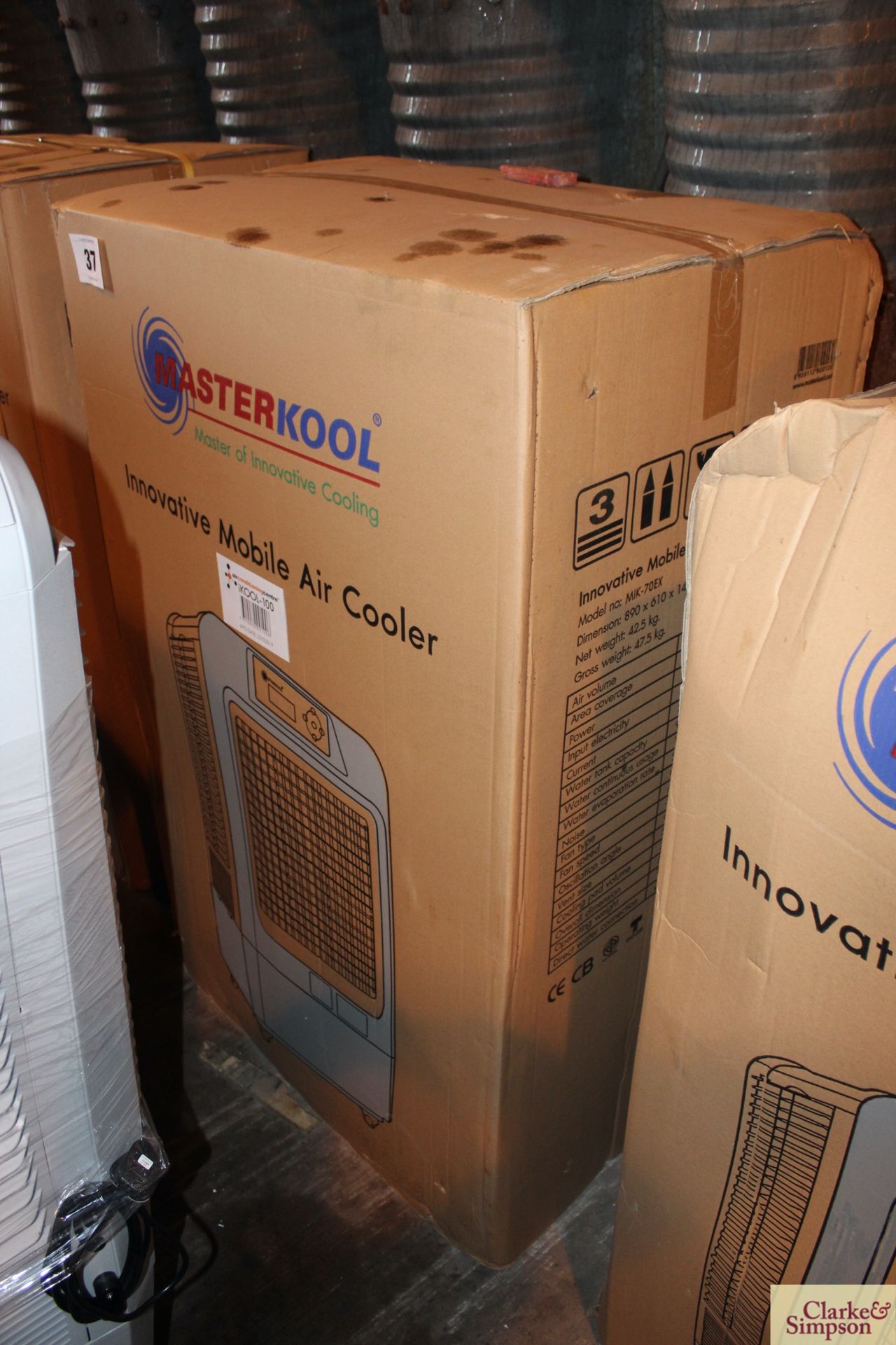 Boxed MasterKool iKool mobile air cooler. Model MIK-70EX. 2019. Click here for manufacturers - Image 2 of 4