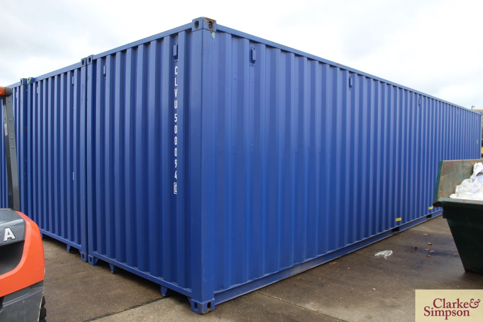 40ft x 9ft6in high shipping container. 2019. Heavily reinforced to interior to include plates - Image 5 of 16