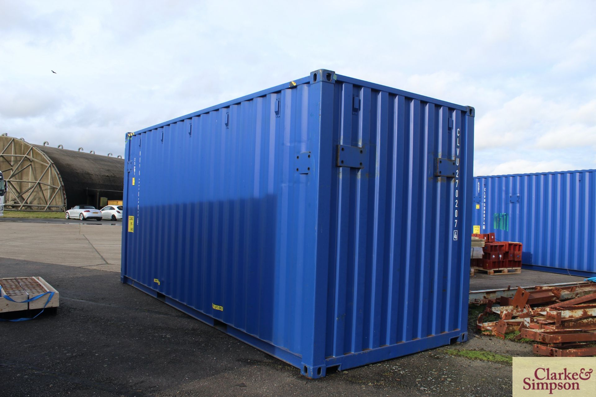 20ft x 9ft6in high shipping container. 2019. Partially reinforced to interior to include plates - Image 6 of 19