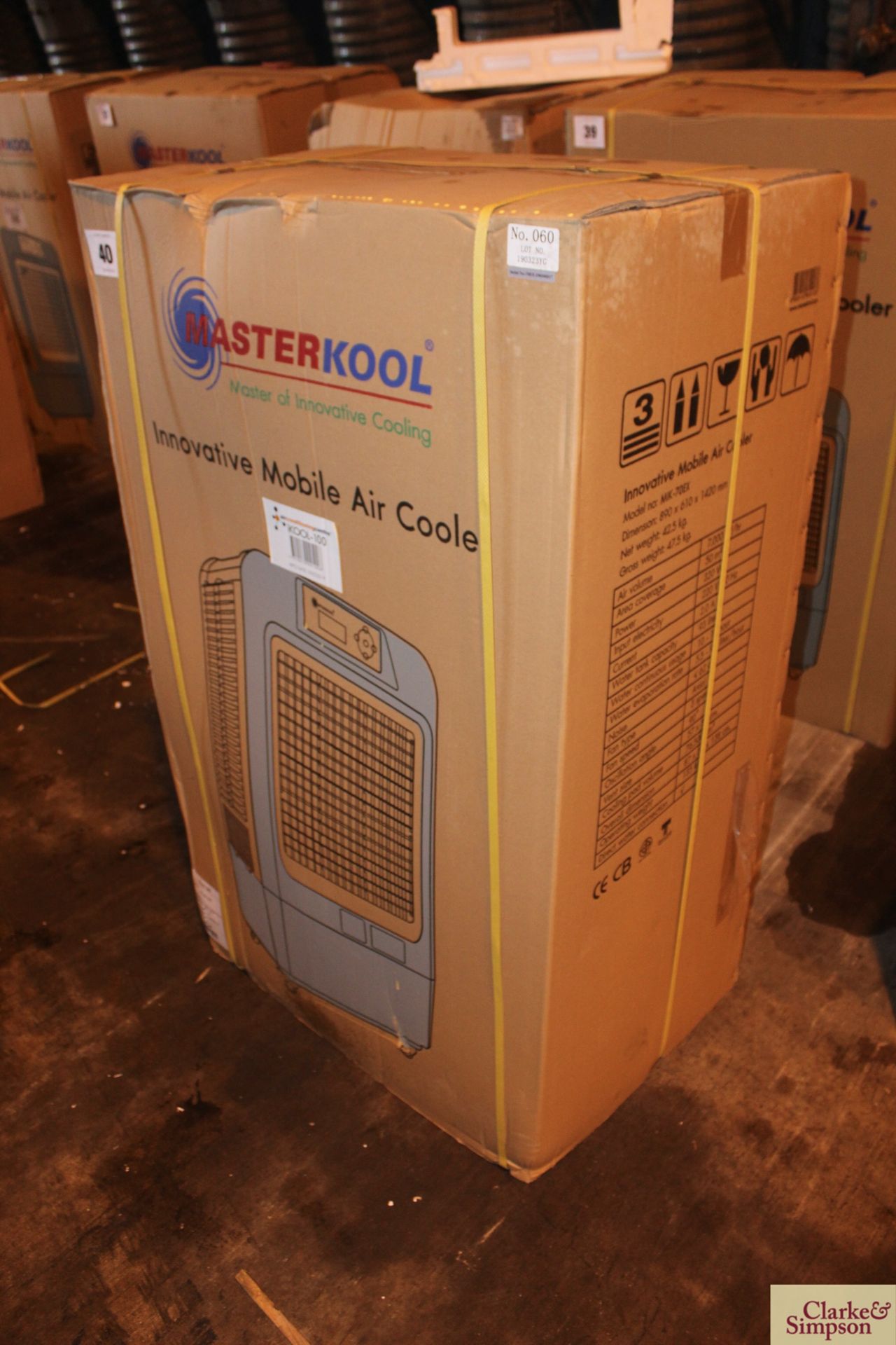 Boxed MasterKool iKool mobile air cooler. Model MIK-70EX. 2019. Click here for manufacturers - Image 2 of 4