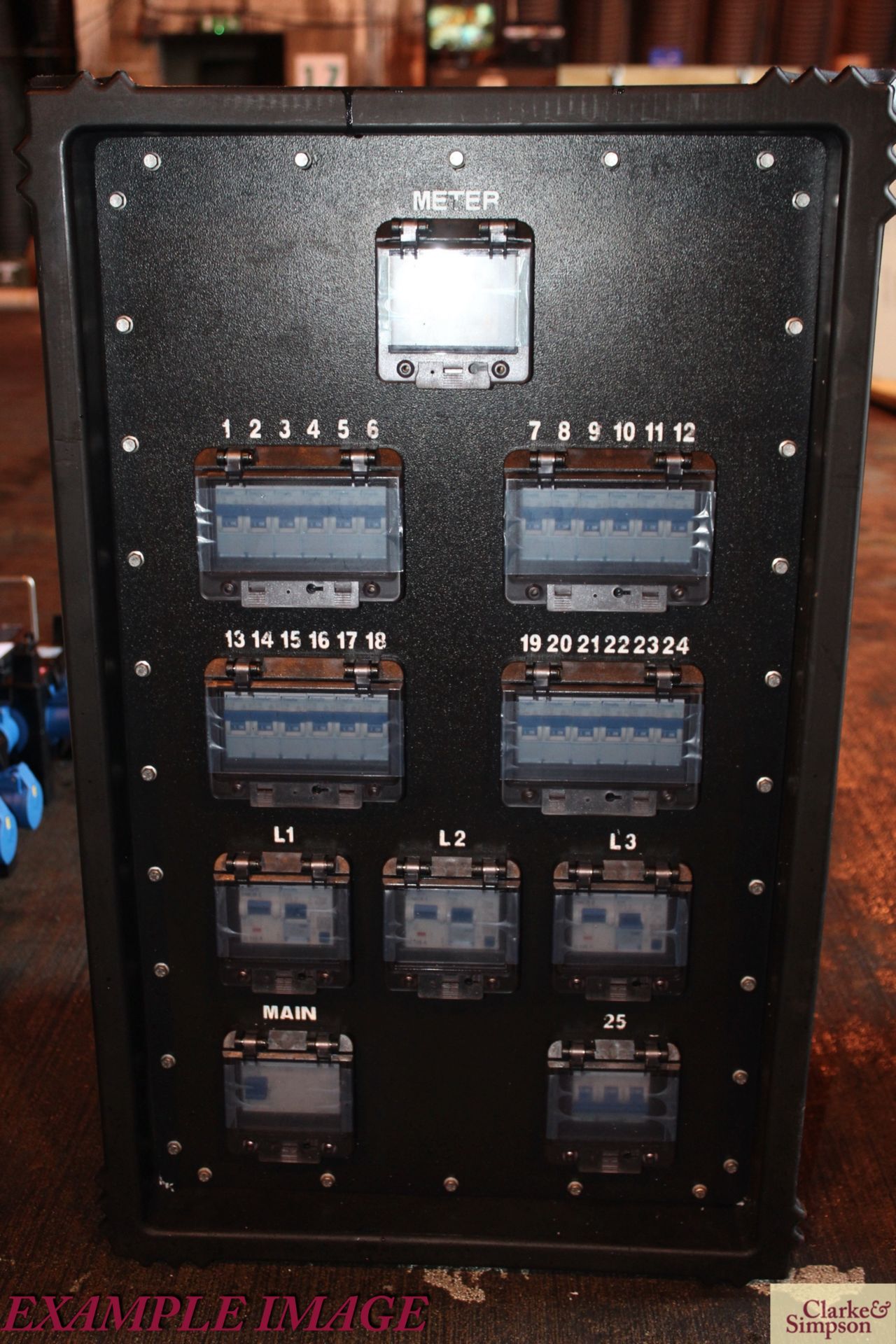 Boxed Titan Power waterproof distribution board. 125A input with 16A, 32A and 63A outputs. - Image 4 of 4