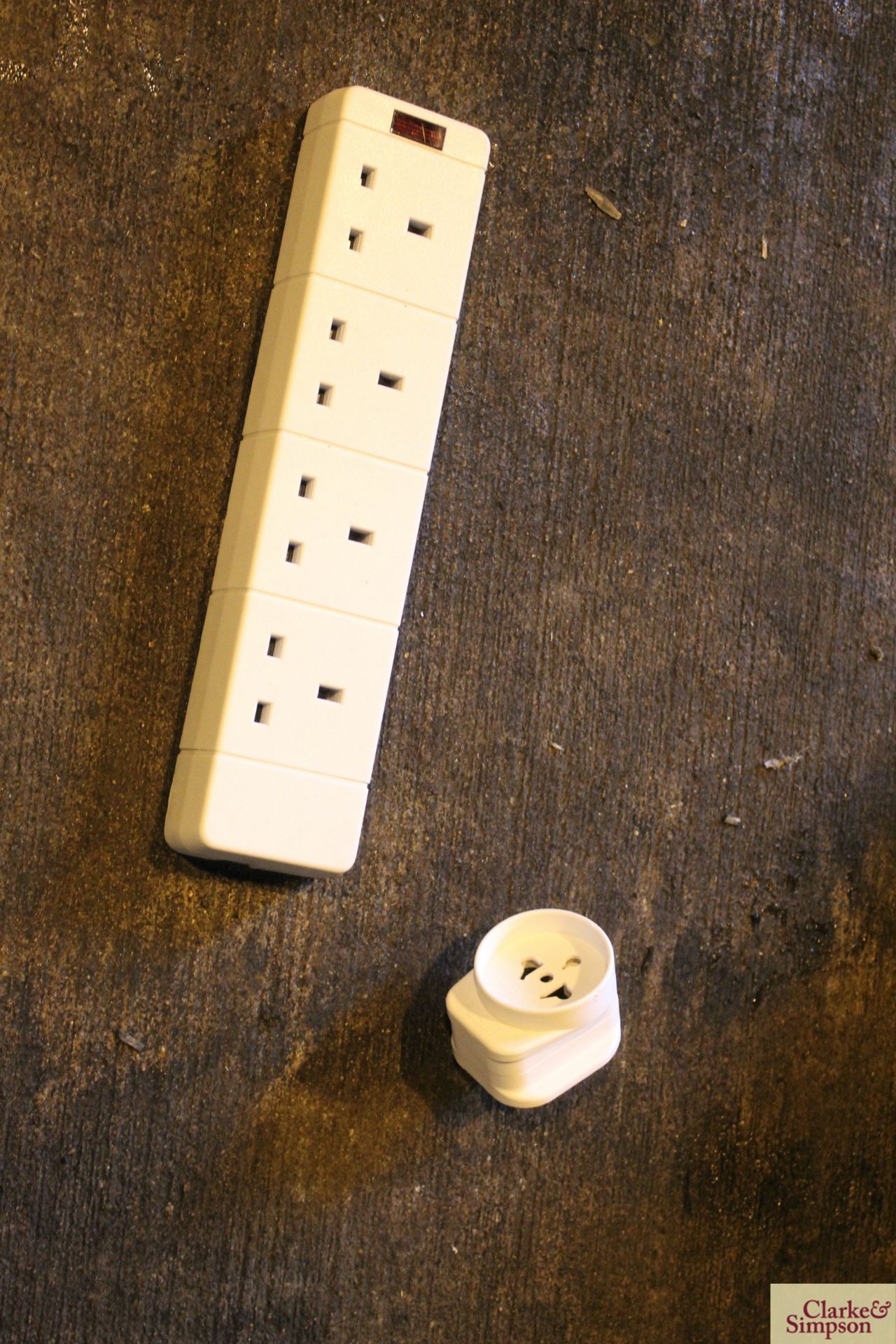 5x 4 gang trailing sockets; 10x 13A plugs; 20x 13A travel adaptor (US / Japan / Euro). - Image 2 of 2