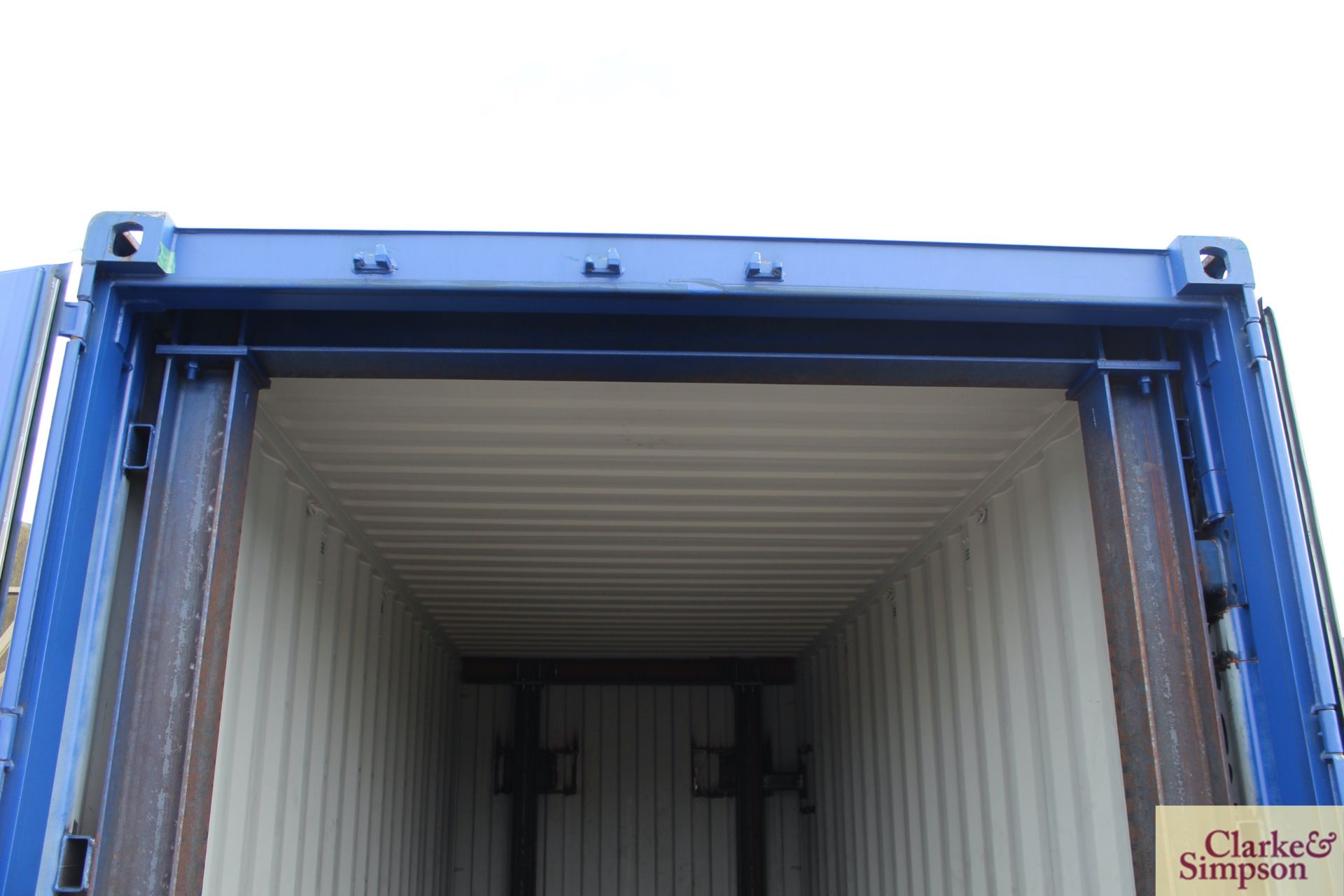 20ft x 9ft6in high shipping container. 2019. Partially reinforced to interior to include plates - Image 11 of 19