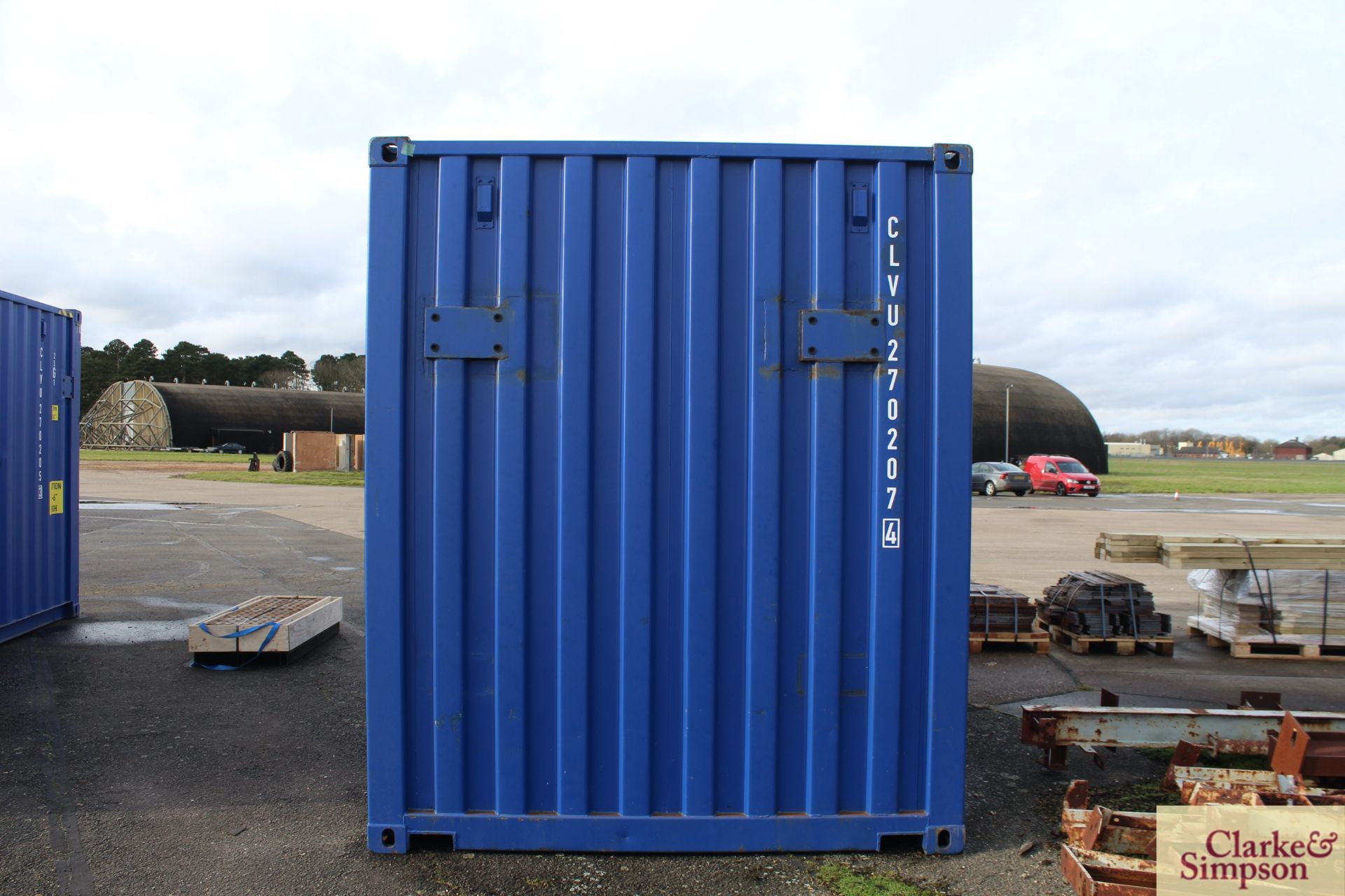 20ft x 9ft6in high shipping container. 2019. Partially reinforced to interior to include plates - Image 5 of 19