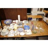 A large quantity of various decorative pottery to