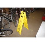 A "Caution Wet Floor" sign