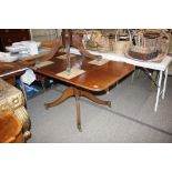 A George III mahogany rectangular snap top supper