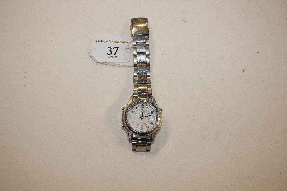 A Casio stainless steel wrist watch